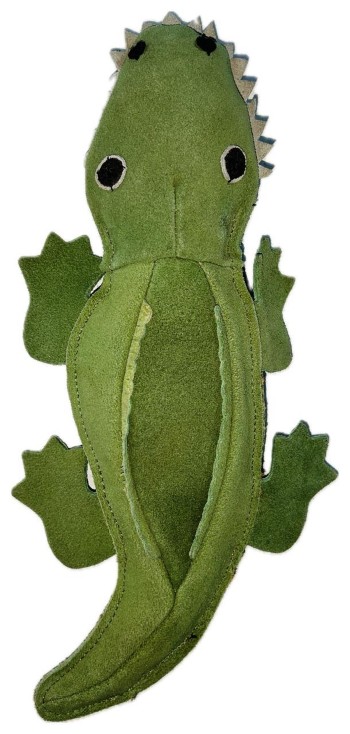 Leather Crocodile Dog Toy