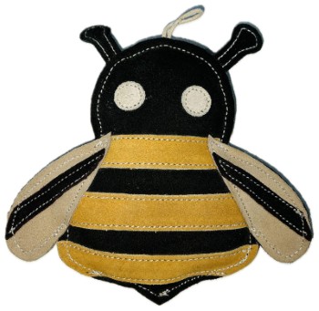 Coconut Jute Filled Bee-Shaped Dog Toy