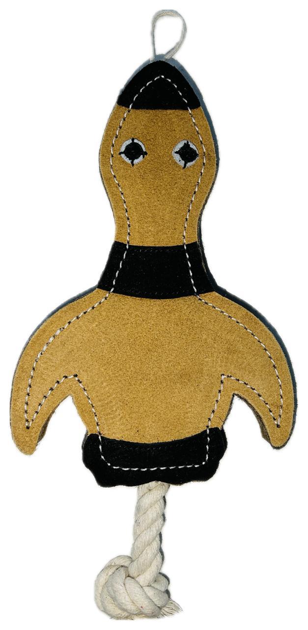 Leather Bird Dog Toy