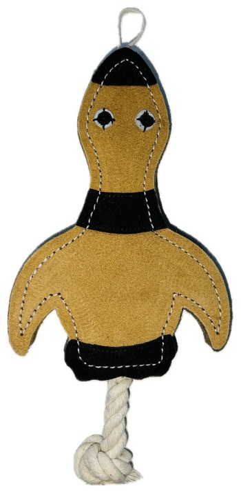 Leather Bird Dog Toy