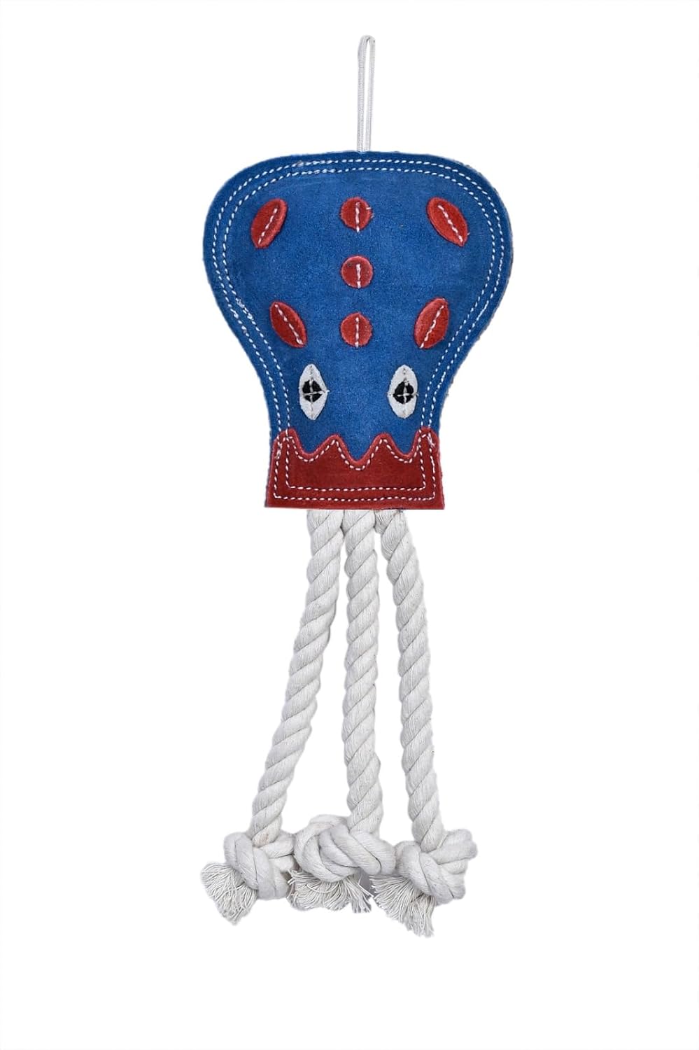 Leather Octopus Dog Toy